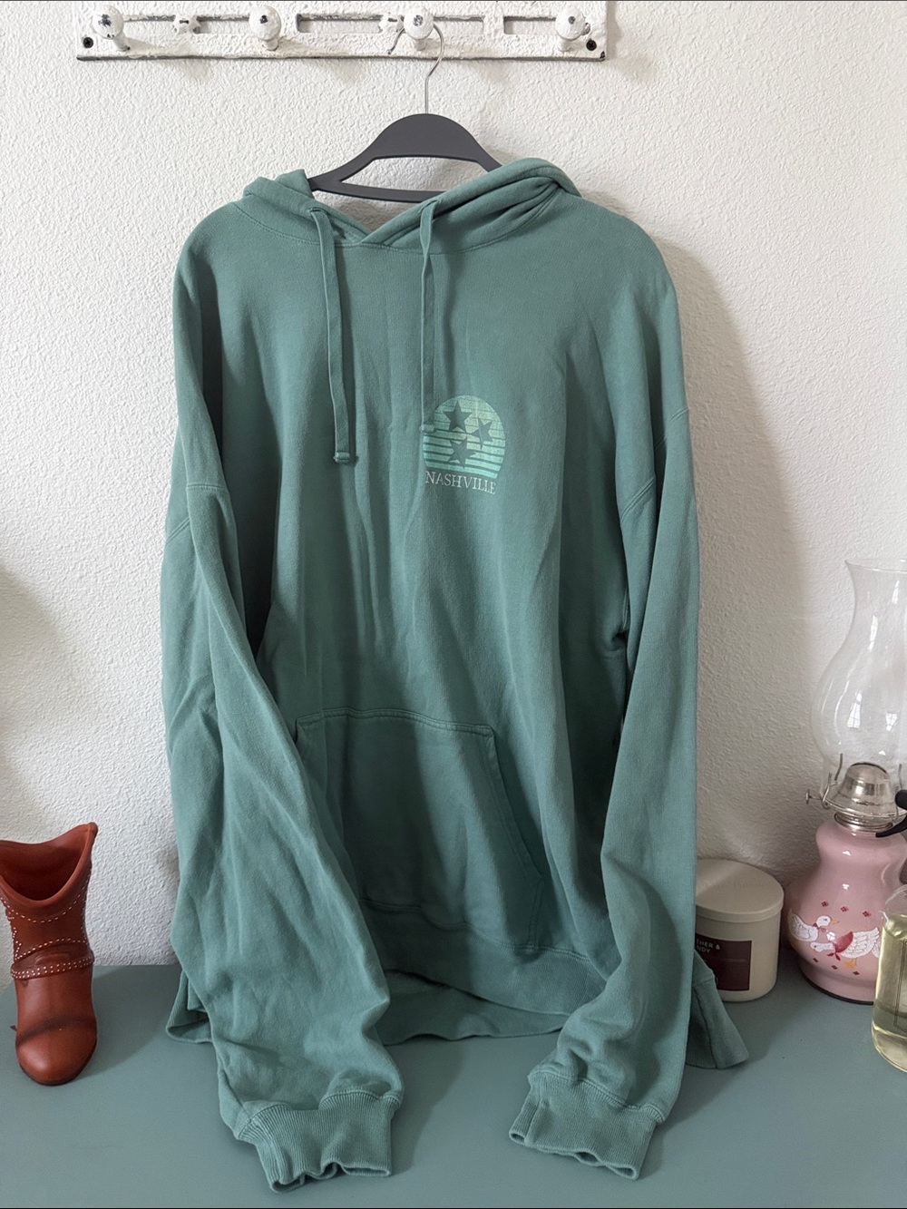Nashville Green Hoodie Sweatshirt for women